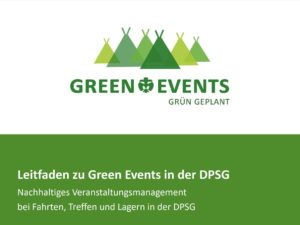 Titelseite des Leifadens zu green Events in der DPSG